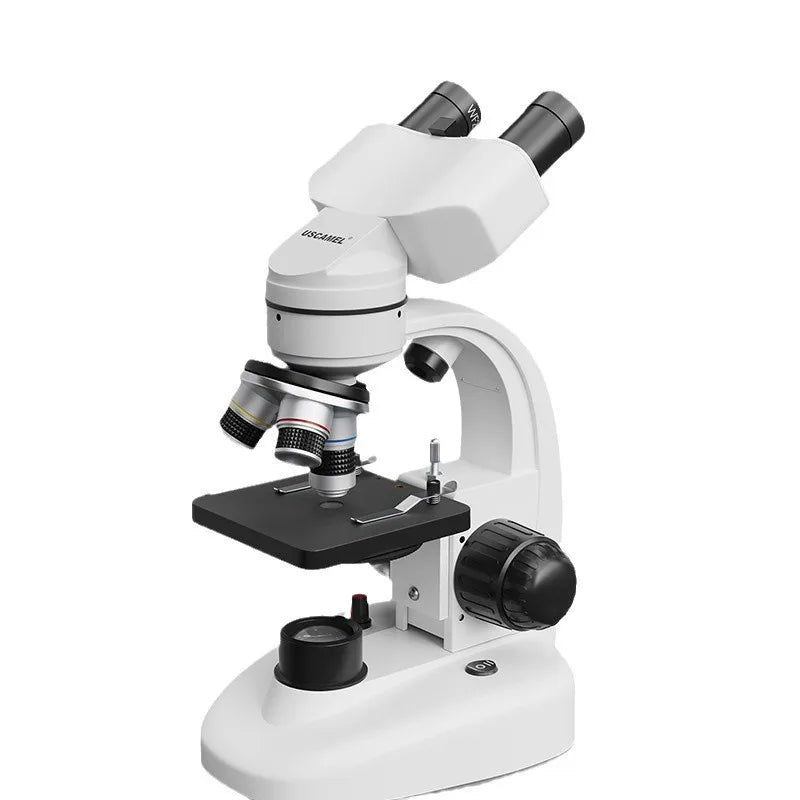 Binocular Children's Microscope Scientific Experiment Breeding High Definition 40-1000X Electron Microscope Peaceful Pleasures Health and Wellness