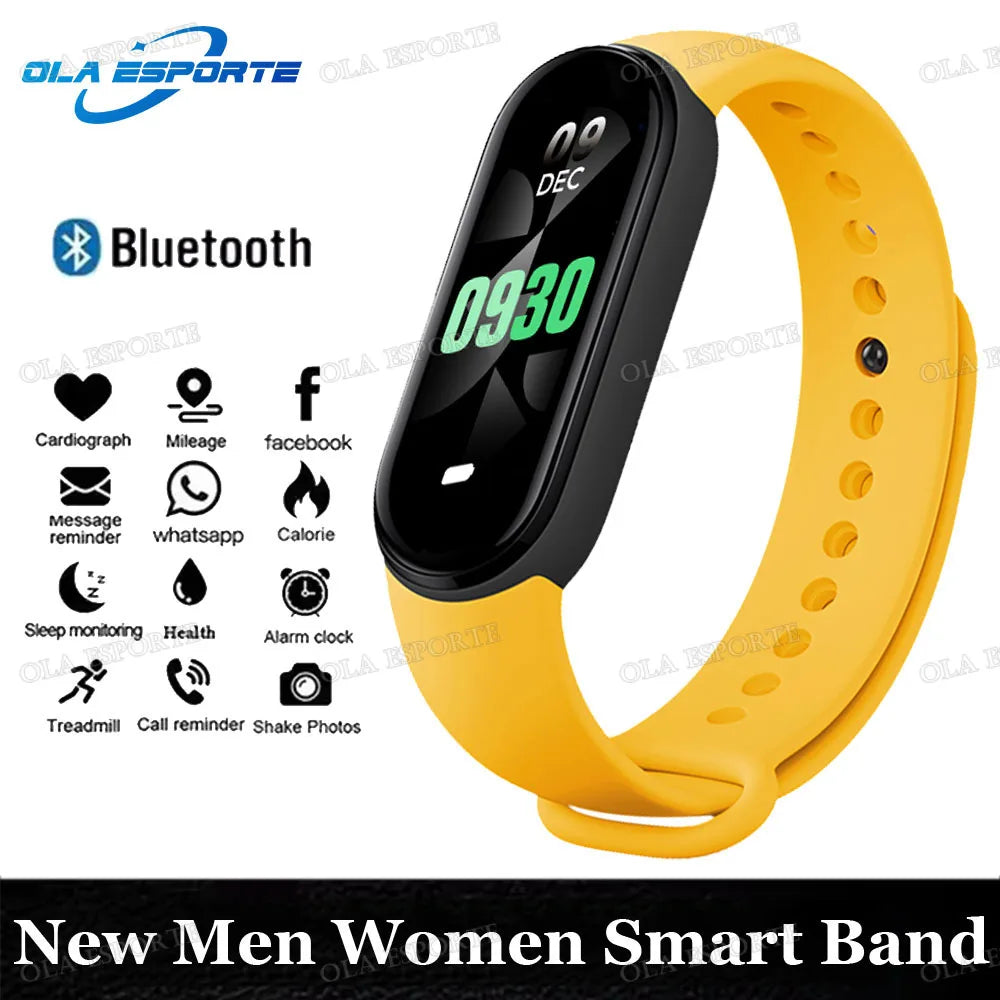 Smartwatch New 2025 Men Women Smart Band Sleep Heart Rate Monitoring Smart Watch Bluetooth Call 100+Sports IP68 Waterproof Watch Peaceful Pleasures Health and Wellness Yellow