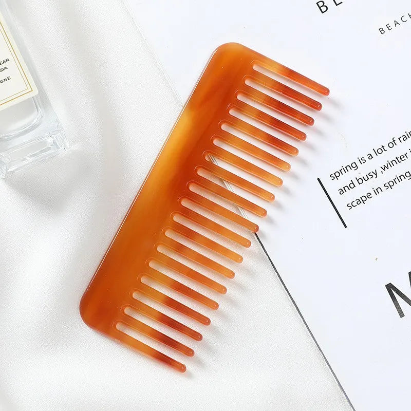 Wide Teeth Acetate Hair Comb – Anti-Static & Portable