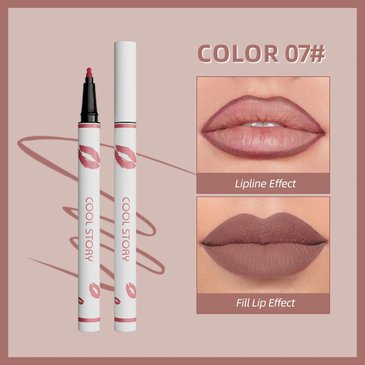 Waterproof Matte Liquid Lip Liner Pencil – Long-Lasting Color