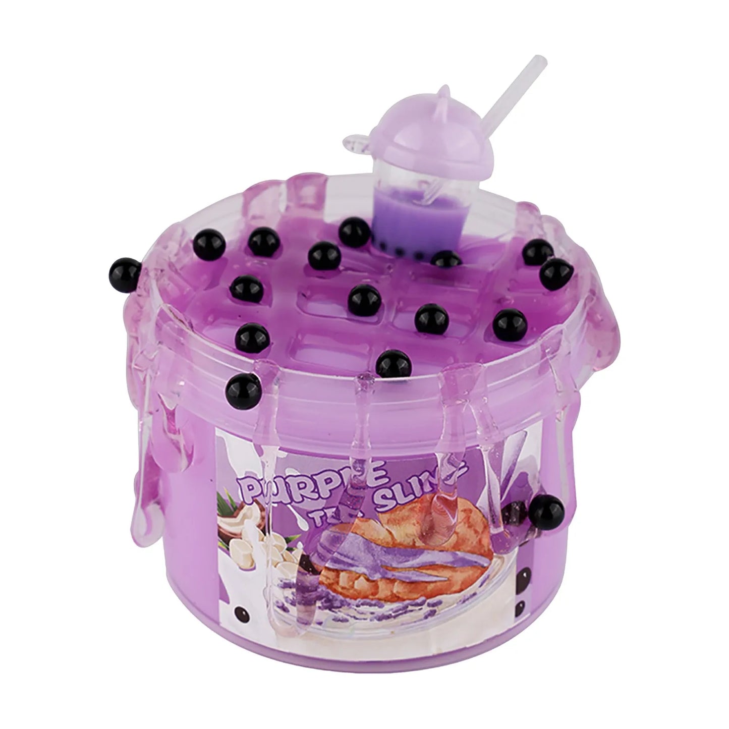 Fruit Jelly Cube Slime Kit – Crunchy Glitter Stress Relief Toy