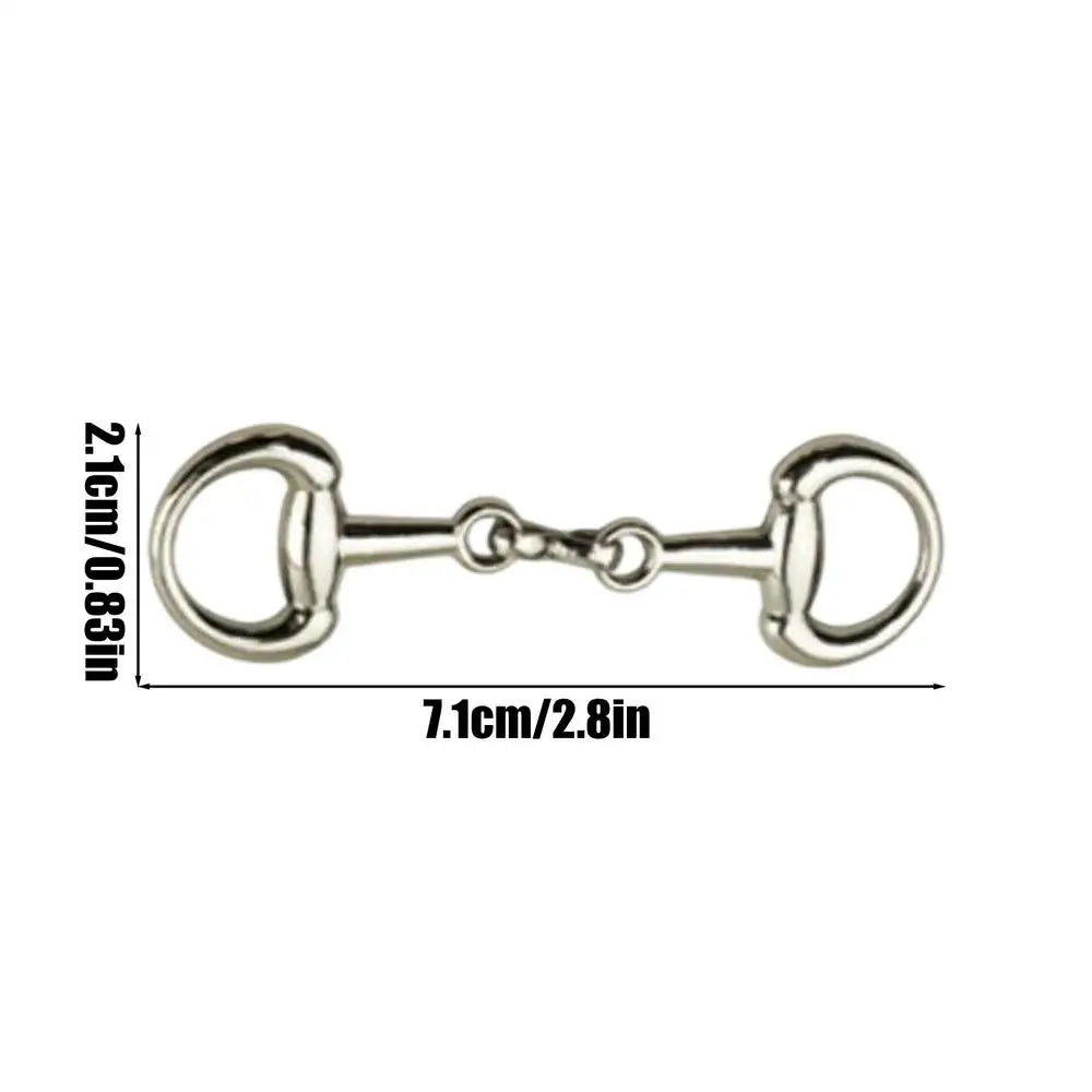 Double D-Ring Snaffle Bit Buckle | Zinc Alloy Clasp 4-Pack