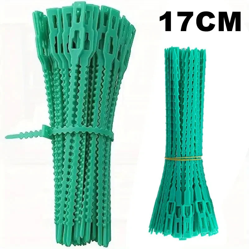 100Pcs Adjustable Green Plant Ties | Flexible Garden Twist Ties Garden Plant Ties Peaceful Pleasures Health and Wellness 100Pcs-17cm