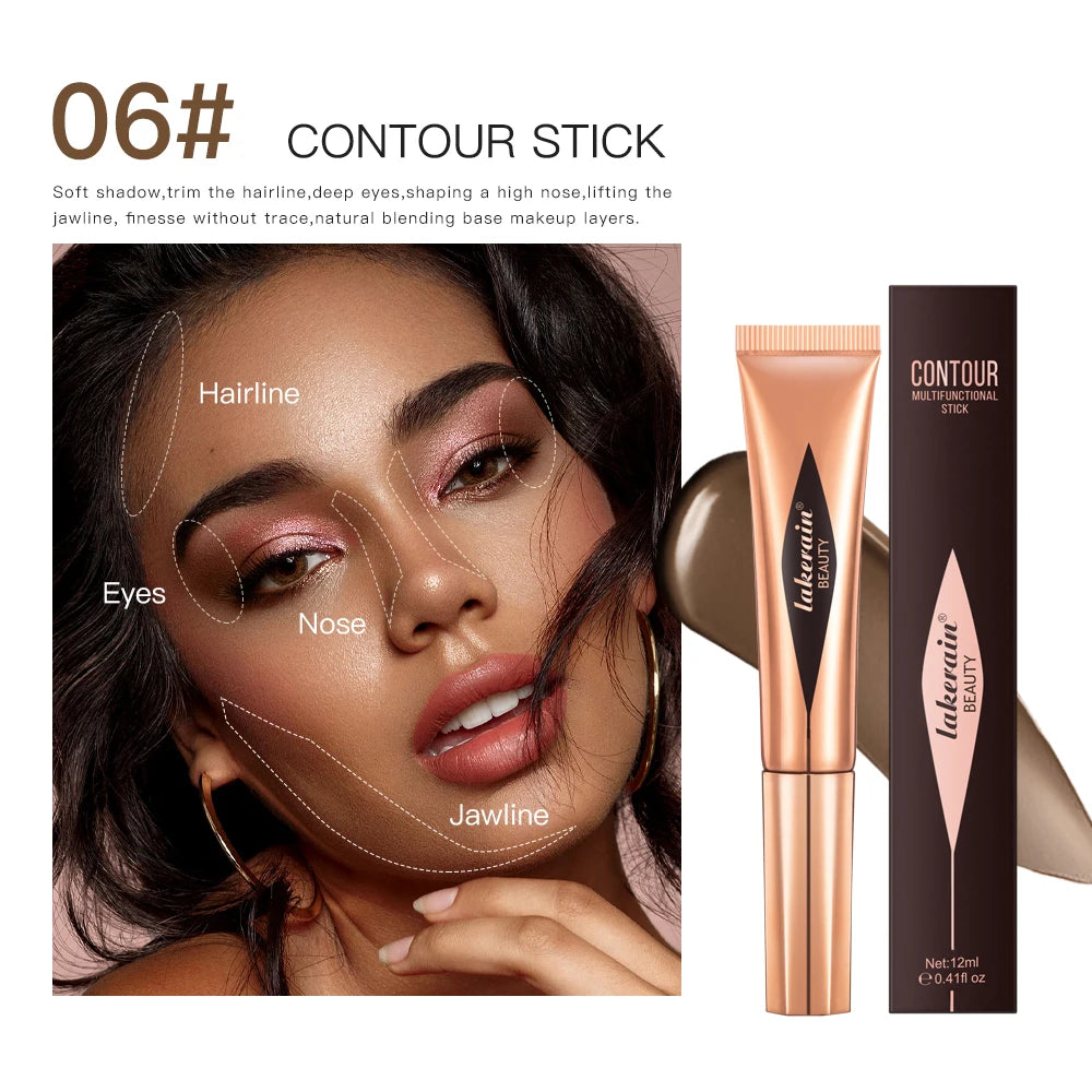 Liquid Contouring Highlighter Stick Matte Brightening Primer Highlighter Nose Shadow Silhouette Small V Face Blush Highlight Peaceful Pleasures Health and Wellness 06 CONTOUR STICK