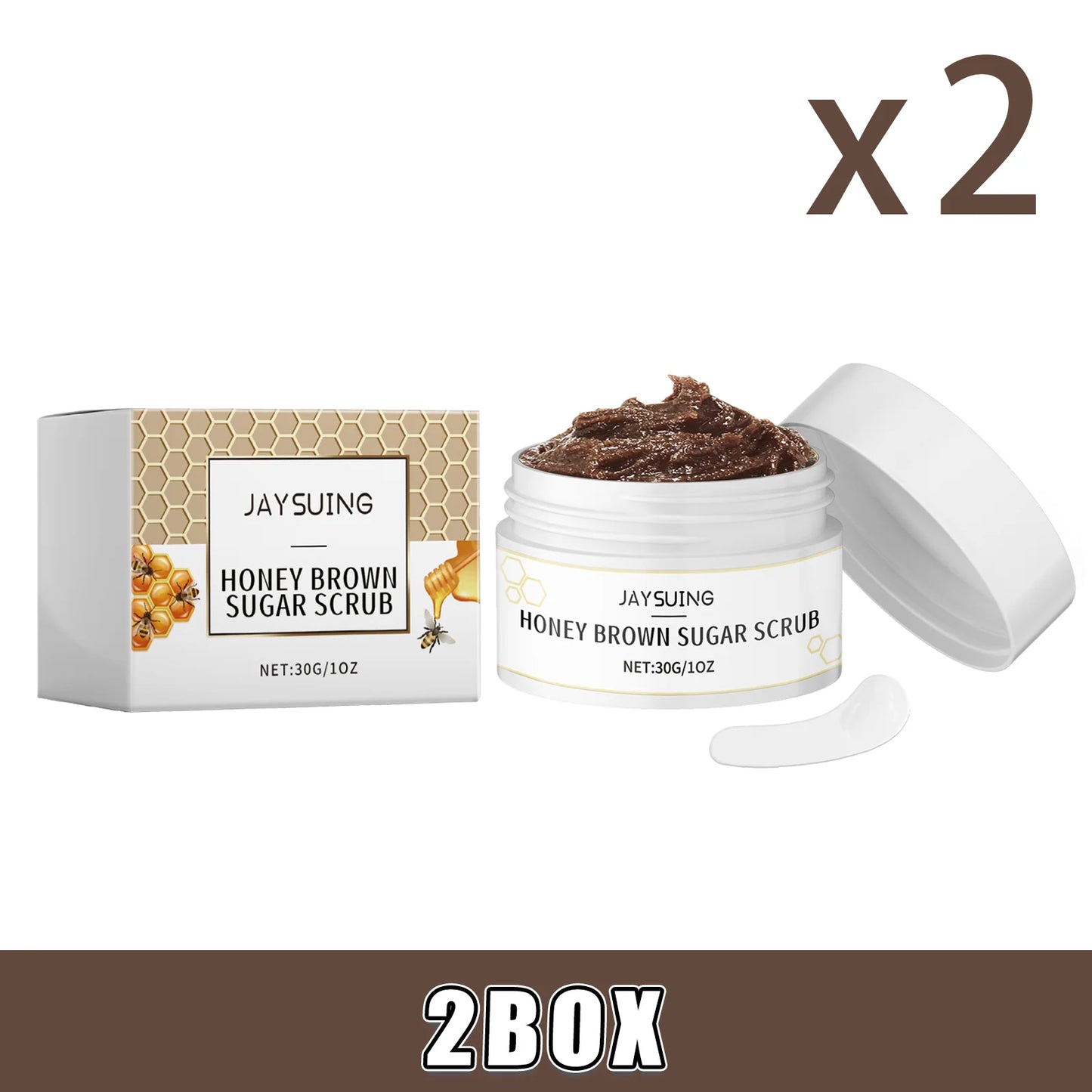 Honey Brown Sugar Face Scrub – Exfoliate & Brighten Skin