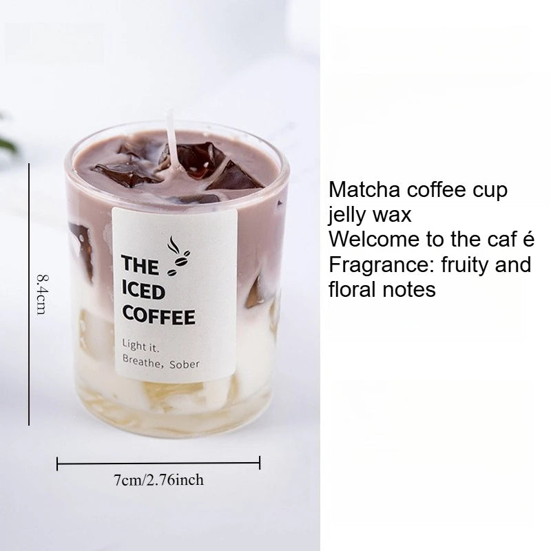 Jelly Wax Coffee Cup Aromatherapy Bedroom Smoke Free Candles Romantic Atmosphere Fragrance Peaceful Pleasures Health and Wellness Welcome - Large