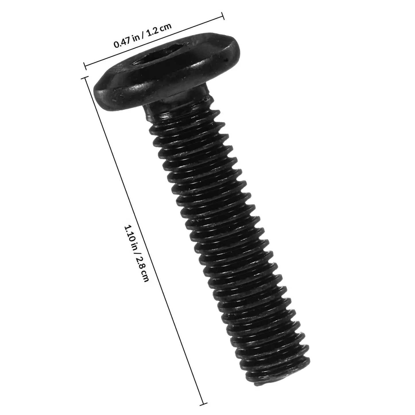 50Pcs Carbon Steel Flat Head Socket Cap Screws Full Thread Furniture Assembly Screws for Bed Table Shelf Rack Screw Peaceful Pleasures Health and Wellness