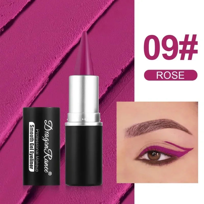 High Pigment Matte Waterproof Gel Eyeliner Pencil | Multi-Color