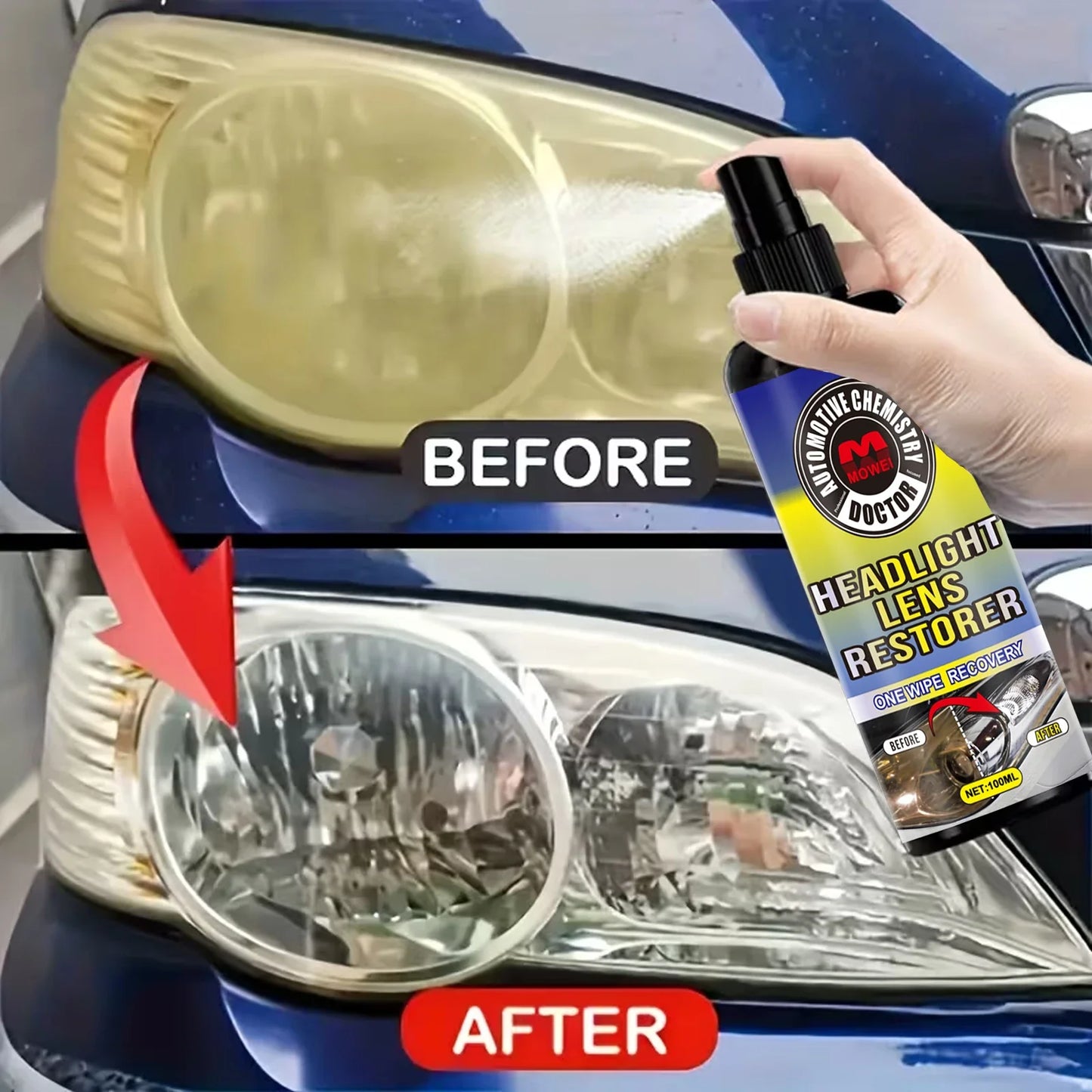 100ml Headlight Restoration Kit – Polish & Protect Car Lenses