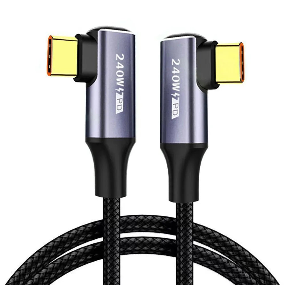 240W USB-C to USB-C Fast Charging Nylon Cable – PD QC 4.0