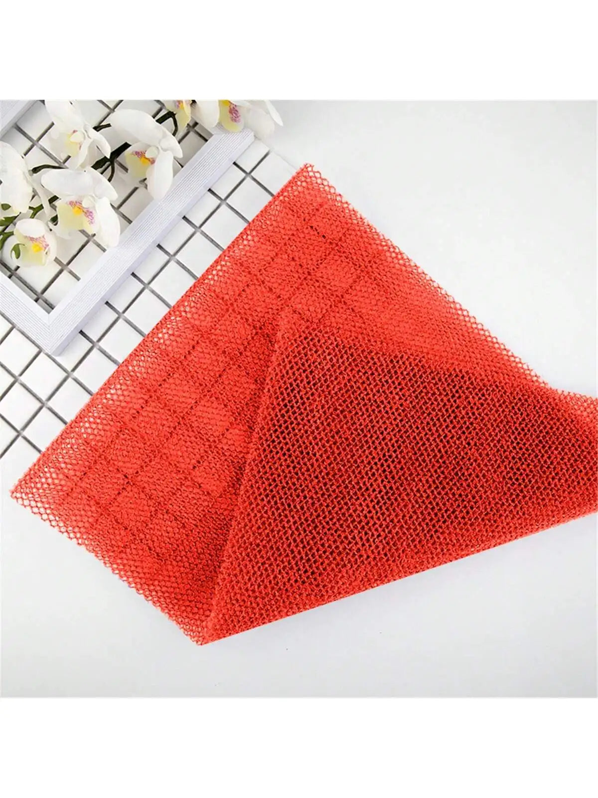 Long Mesh Bath Sponge – Exfoliating Body & Back Scrubber