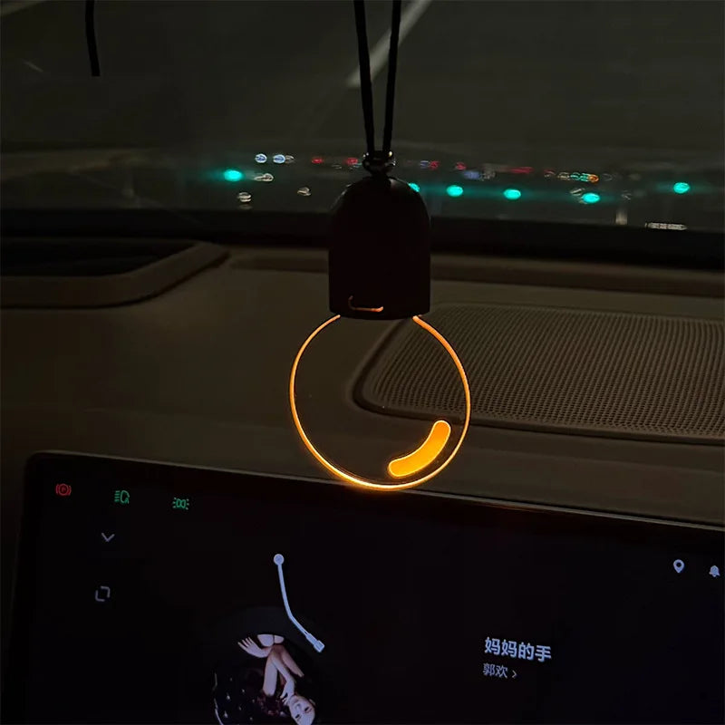 Retro Acrylic Light Bulb Car Pendant | Breathing LED Decor Car Pendant Ornament Peaceful Pleasures Health and Wellness simple