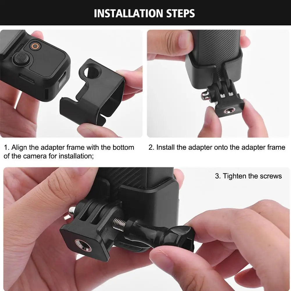 DJI Osmo Pocket 3 Adapter Frame & Backpack Clip Mount Kit