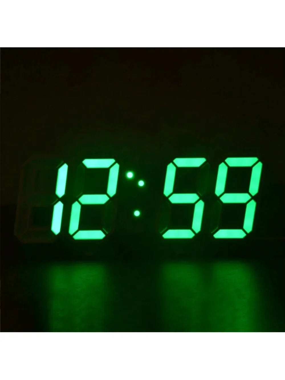 LED Digital Wall Clock – Time, Date, Temp & Alarm | Modern Décor