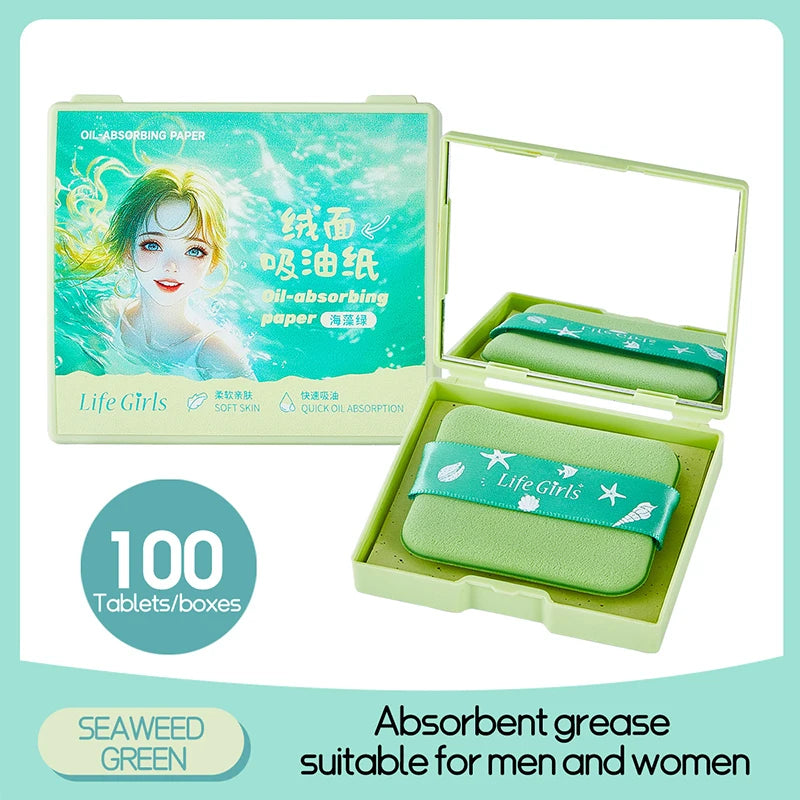 Oil-Absorbing Face Sheets 100 Pcs | Matte Skin Men & Women