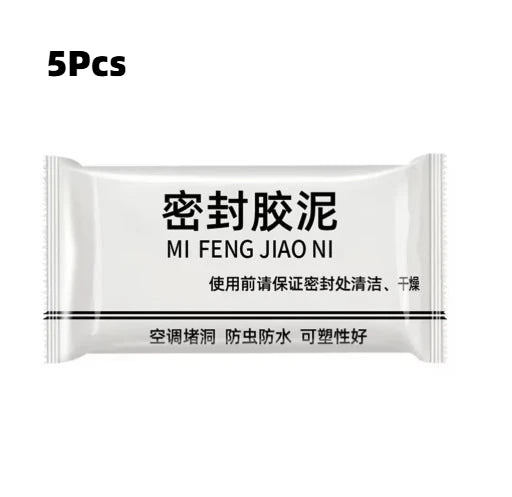 Sealing Cement Wall Hole Sealant Air Conditioning Repair Mud Clogged Mud Glue White Waterproof Household Filling Pipe Glue Peaceful Pleasures Health and Wellness 5PCS
