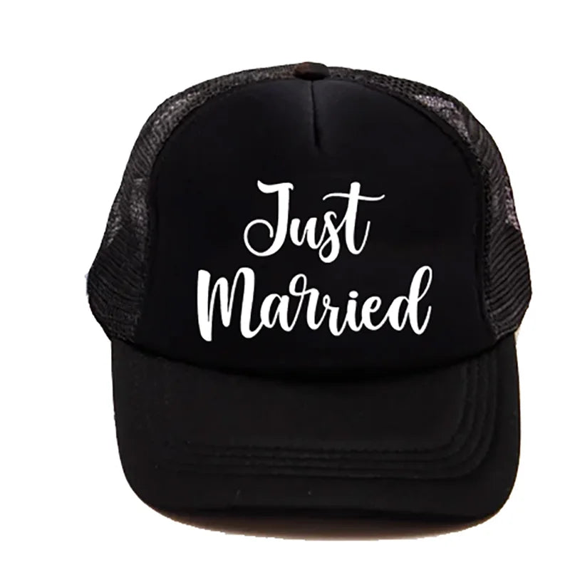 Just Married Trucker Hat | Newlywed Couples Wedding Gift