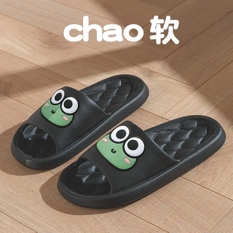 Cute Frog Anti-Slip EVA Slides | Unisex Beach & Home Slippers