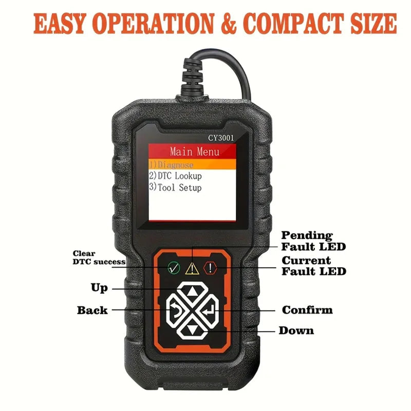 OBD2 Diagnostic Scanner – Read & Erase Engine Codes + Battery Peaceful Pleasures Health and Wellness