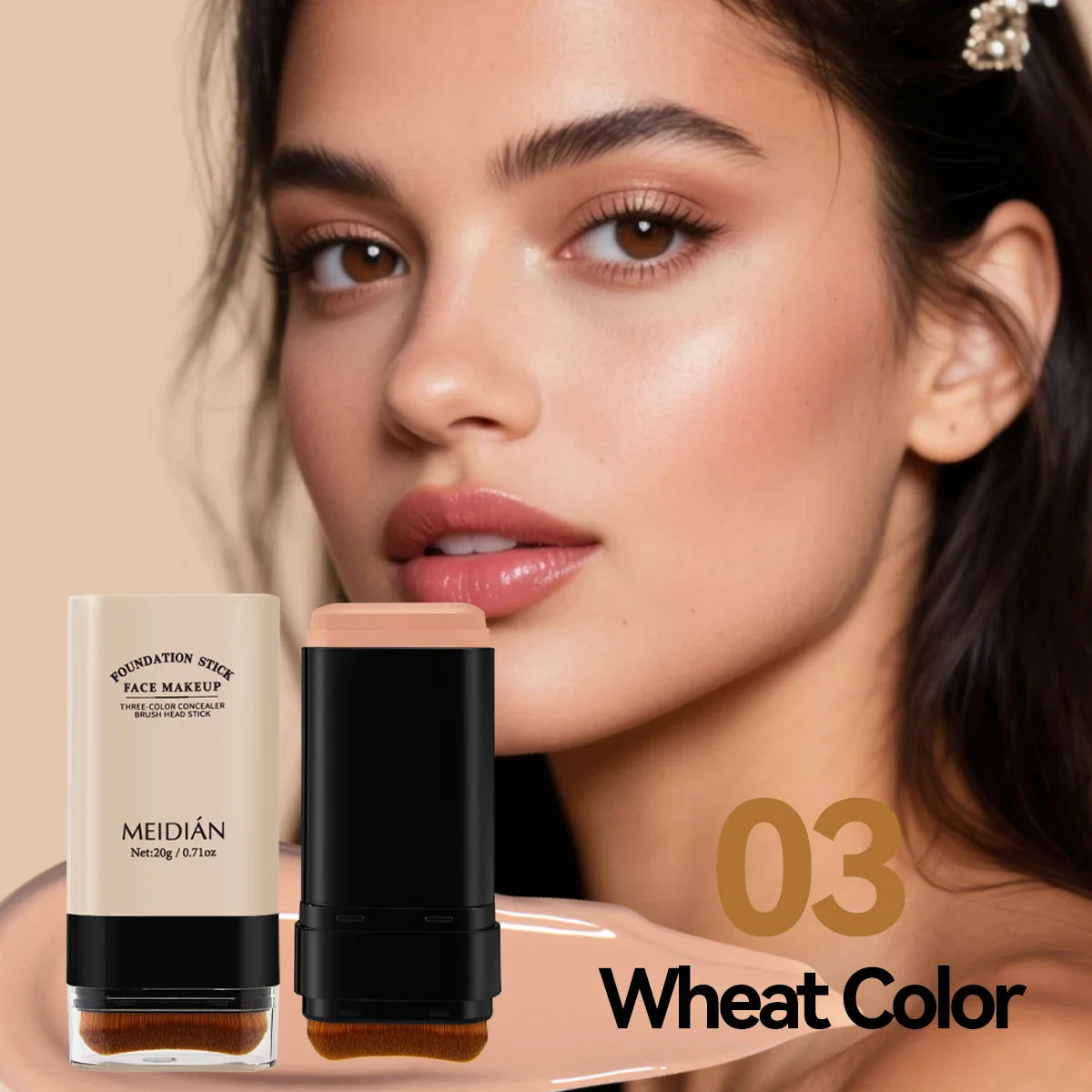 Moisturizing Foundation Stick – Lightweight Long-Lasting Makeup
