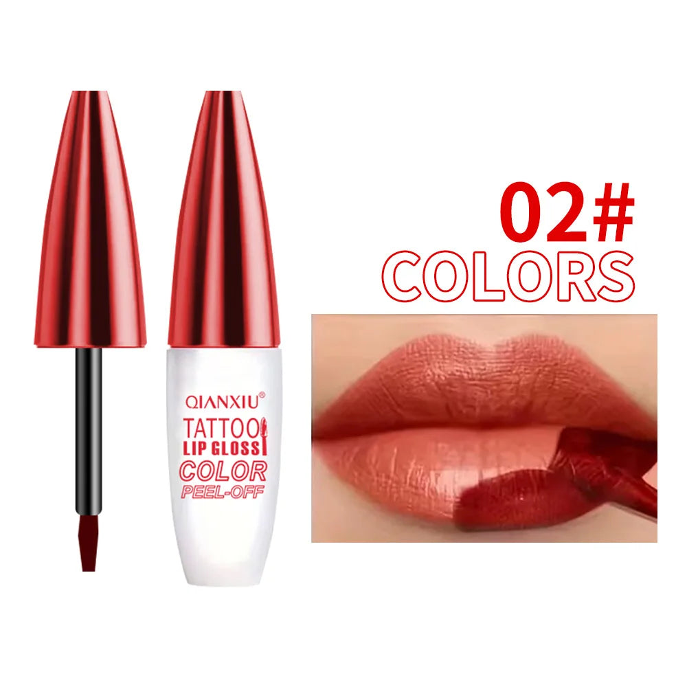 4-Color Peel-Off Lip Gloss | Water-Resistant & Long-Lasting
