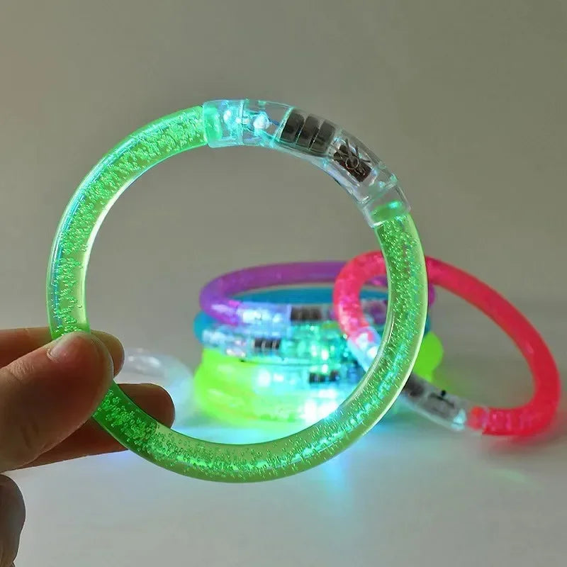 LED Acrylic Glow Bracelets | Halloween & Party Favors 1–100 PCS