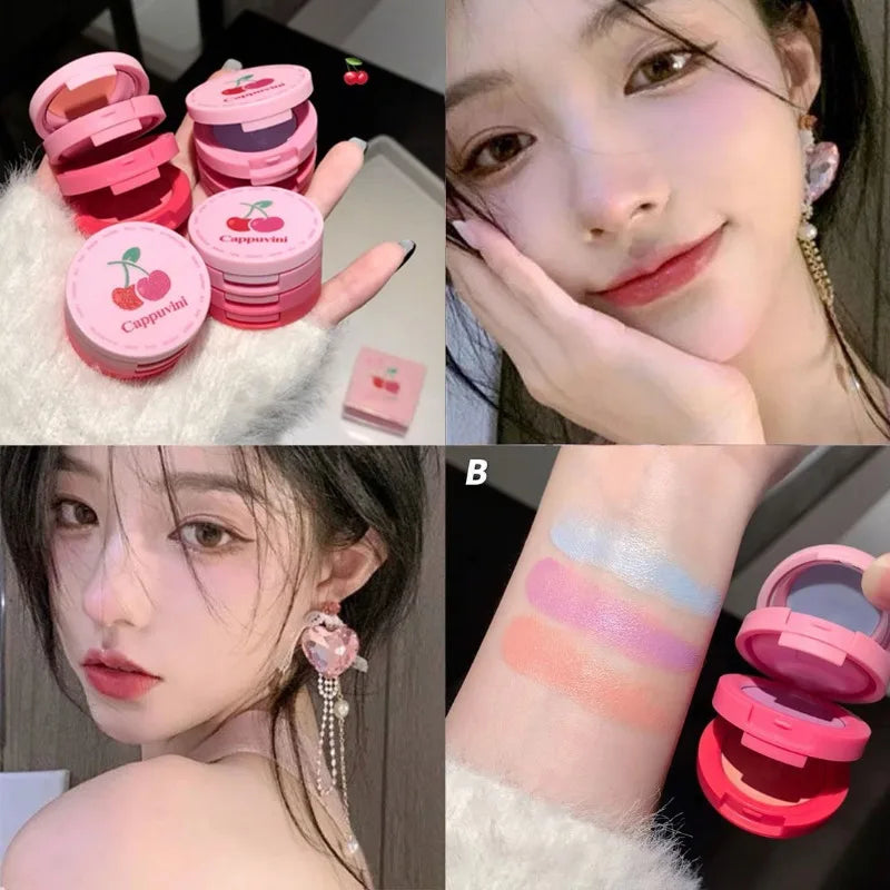 Cappuvini 3-in-1 Waterproof Cream Blush | Cherry Peach Matte