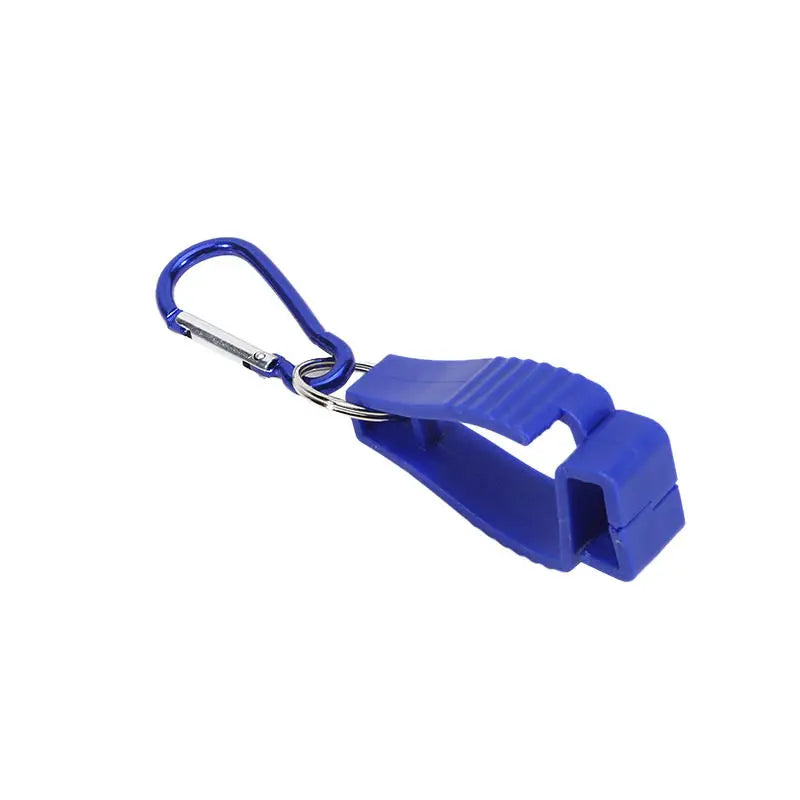 2Pcs Glove Clips with Metal Carabiner Anti-Lost Glove Holders for Work Gloves Outdoor Safety Gear Storage Clips Peaceful Pleasures Health and Wellness 2pcs blue