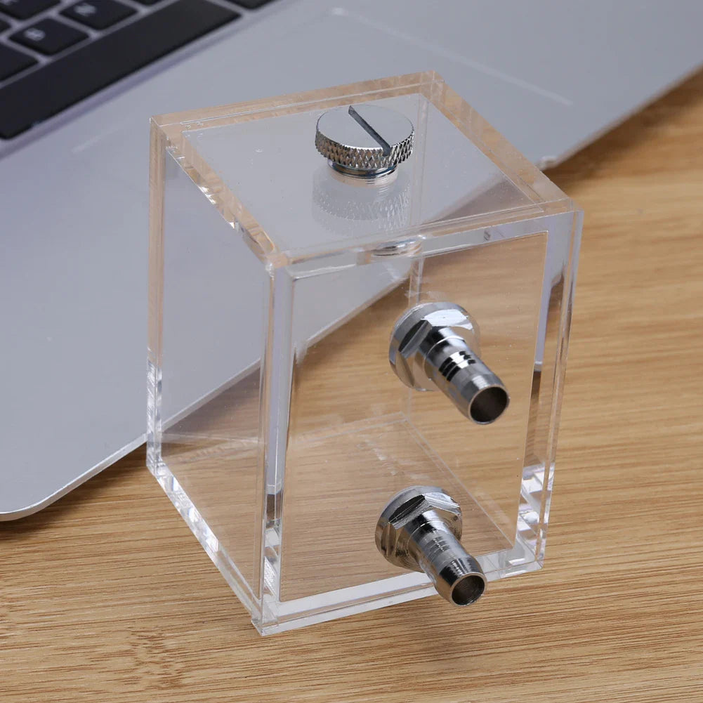 200ml PC Water Cooling Reservoir G1/4 Acrylic Tank & Fan Block