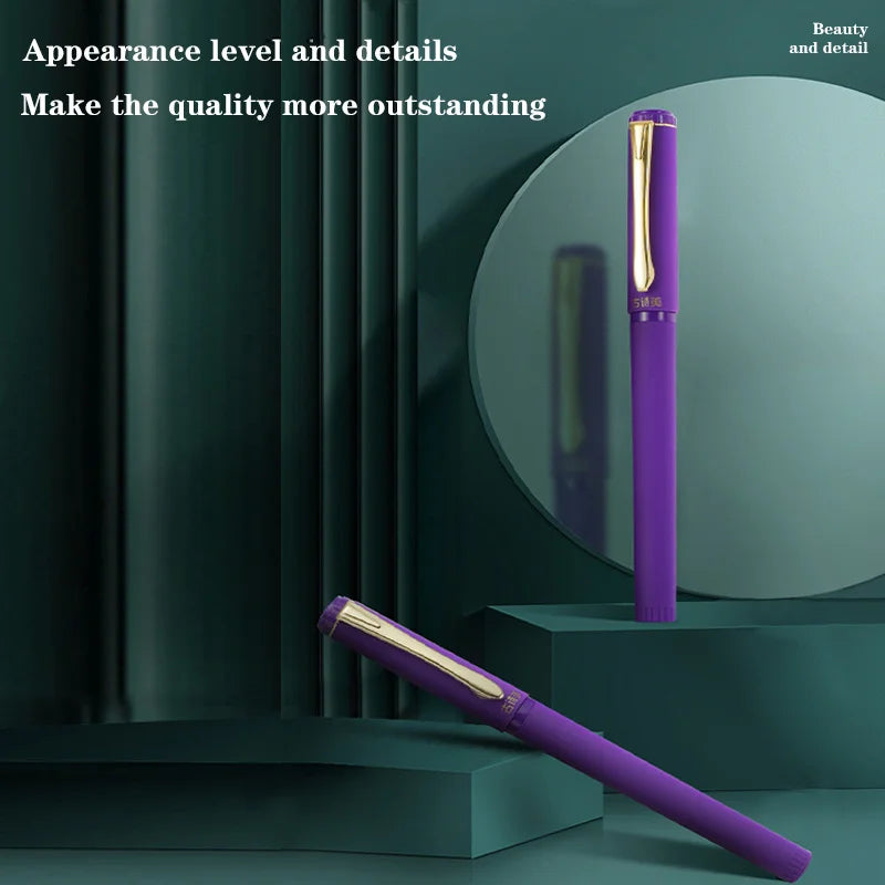 6-Pack Purple Gel Pens 0.7mm | Smooth Non-Erasable Ink