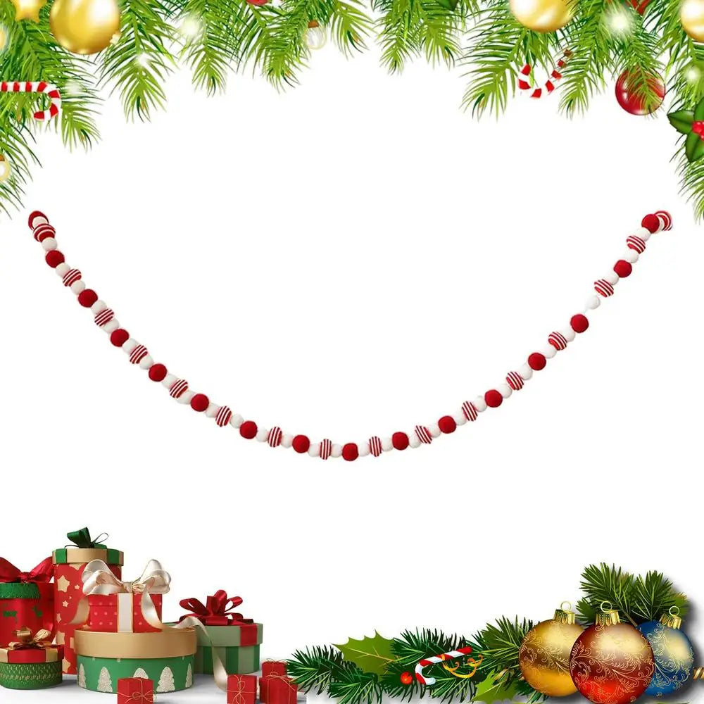 Christmas Velvet Garland Banner | Mantel Fireplace Stair Decor Christmas Garland Banner Peaceful Pleasures Health and Wellness A China Mainland