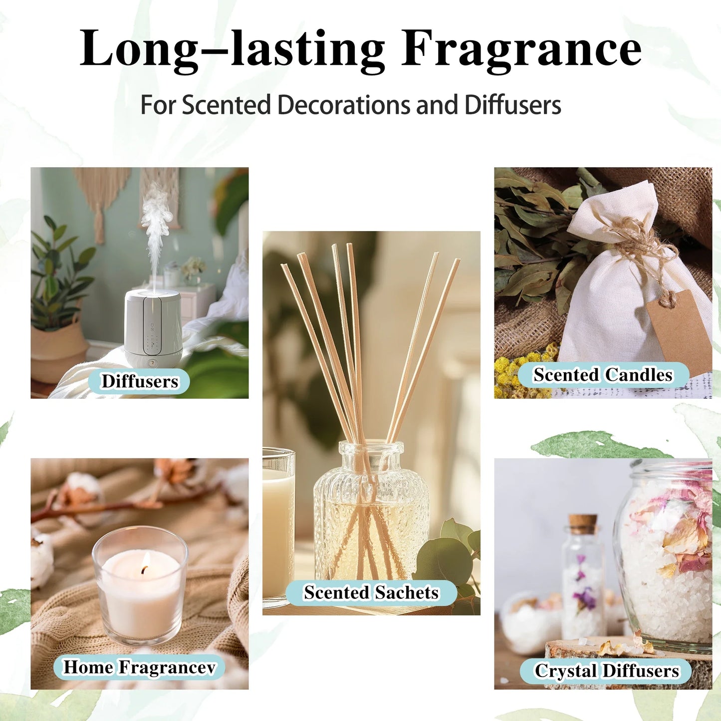 EUQEE Aromatherapy Essential Oils – Lavender, Rose & More
