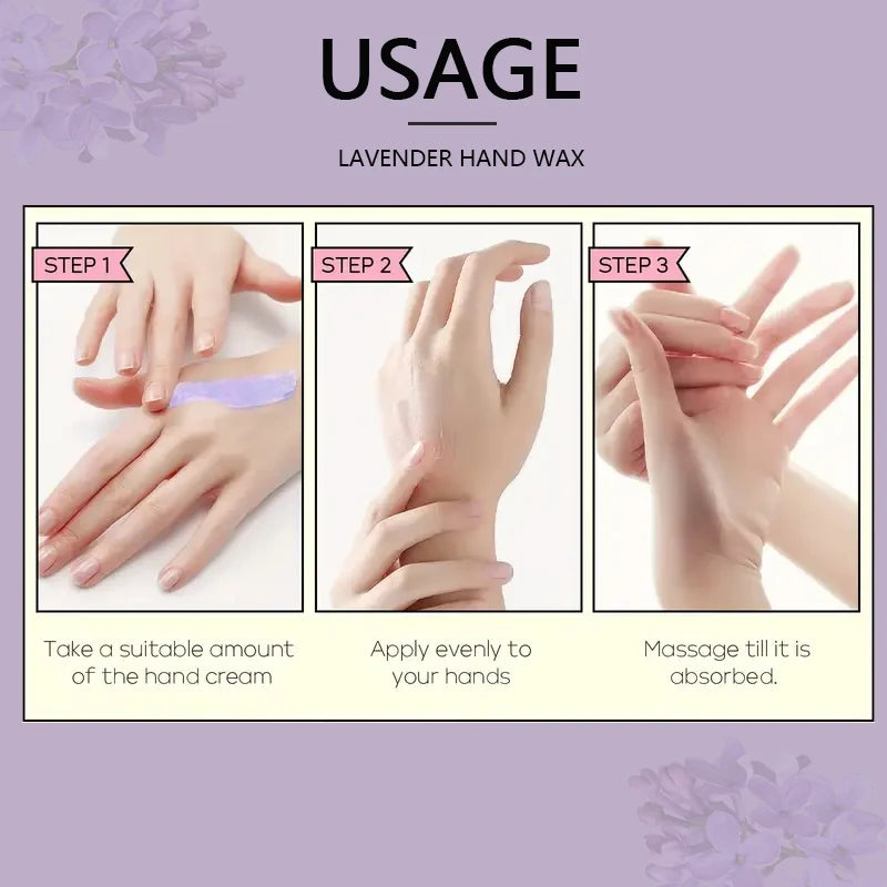 Lavender Hand Wax Mask – Moisturizing & Brightening Skin Treat