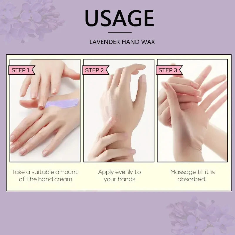 Lavender Hand Wax Mask – Moisturizing & Brightening, 60g