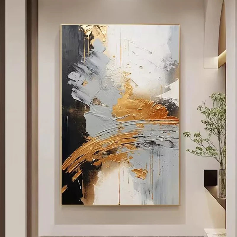 Modern Abstract Hand Drawn Thick Texture Oil Painting On Canvas Pure Hand Drawn For Home Wall Decor Mural For Living Room Bedroo Peaceful Pleasures Health and Wellness No frame 1 80cmx160cm