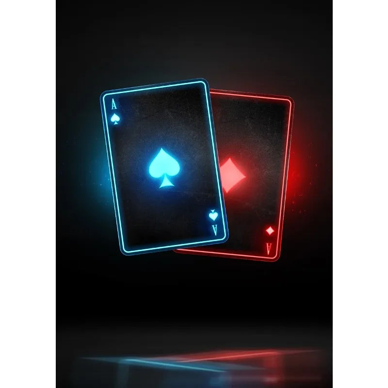 Casino Gambling Canvas Wall Art – Poker Dice Roulette Print