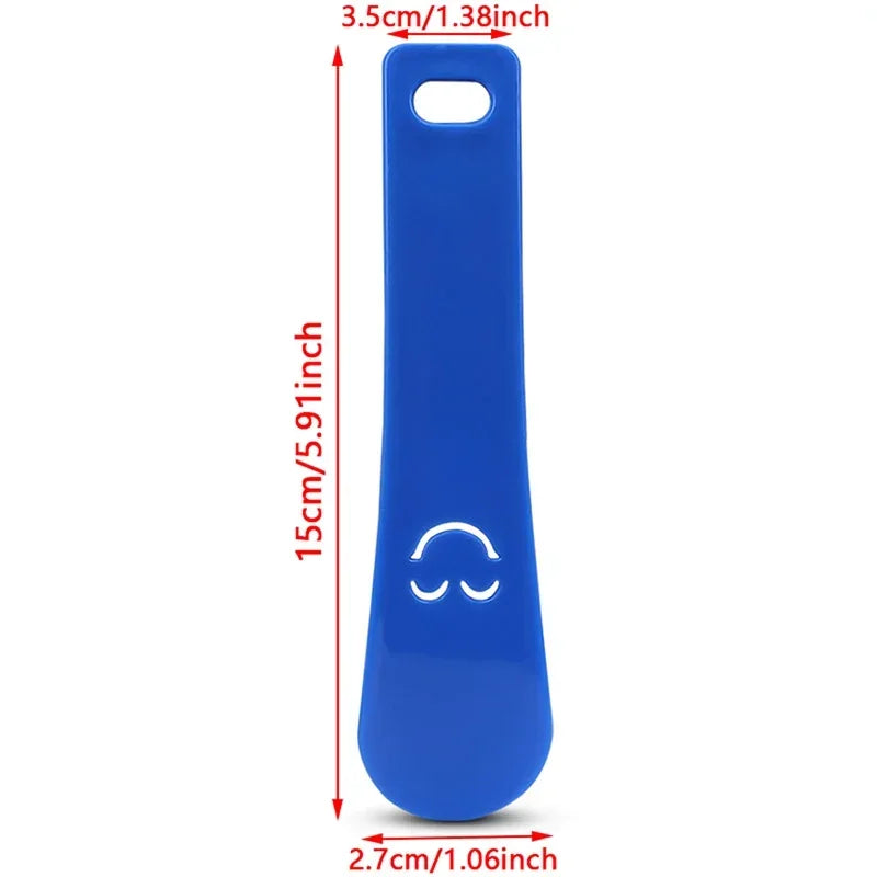 7-Pack Plastic Shoe Horns Set | 15cm Travel Shoe Lifters