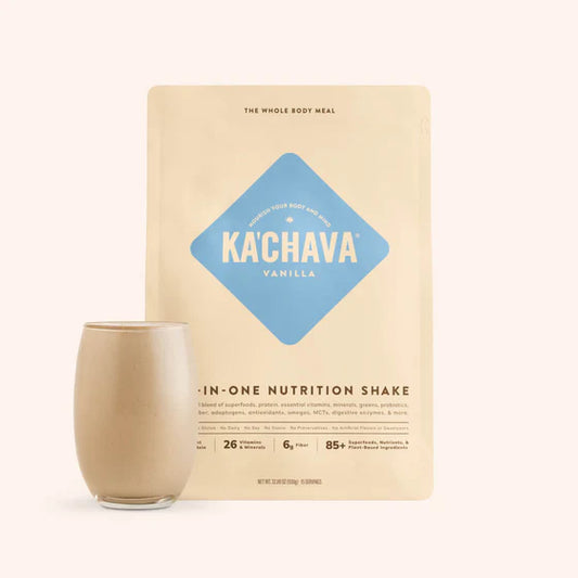 KACHAVA Vanilla ALL-IN-ONE NUTRITION SHAKE 15.31oz (434g) Best by 12/25 KA'CHAVA