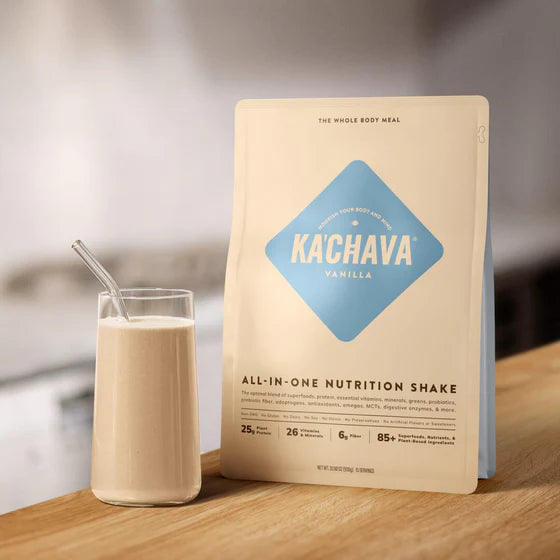 KACHAVA Vanilla ALL-IN-ONE NUTRITION SHAKE 15.31oz (434g) Best by 12/25 KA'CHAVA