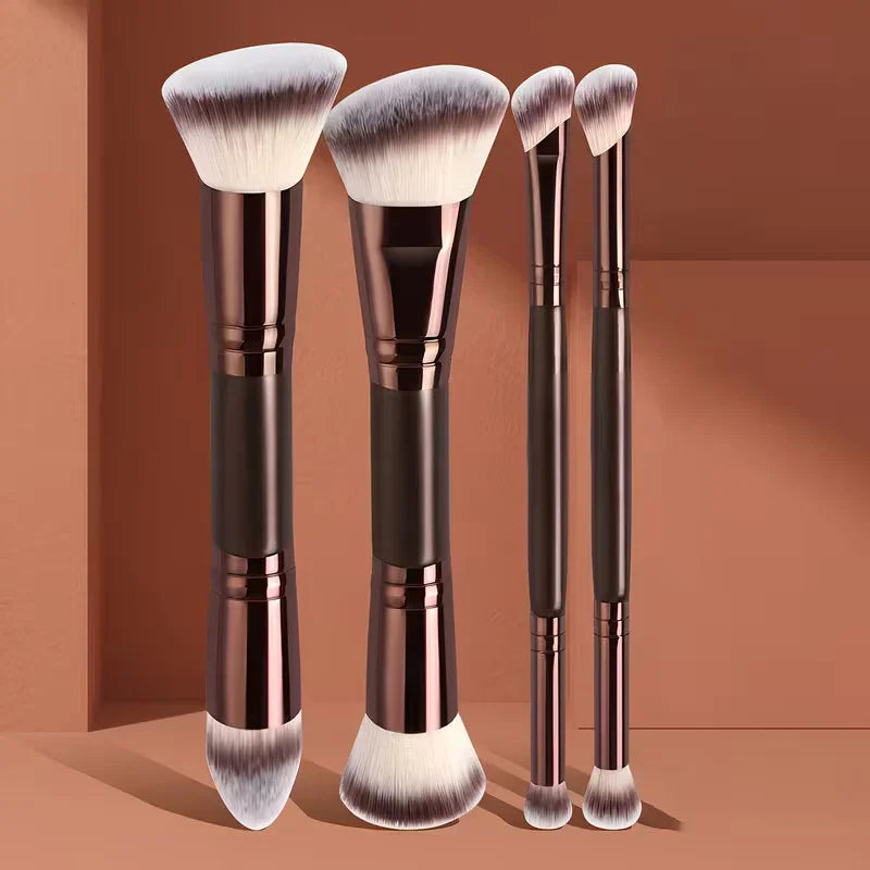 Double-Ended Makeup Brush Set | Foundation & Contour Peaceful Pleasures