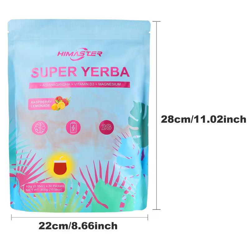 HIMASTER Super Yerba Tea Instant Powder – 30 Packs Peaceful Pleasures
