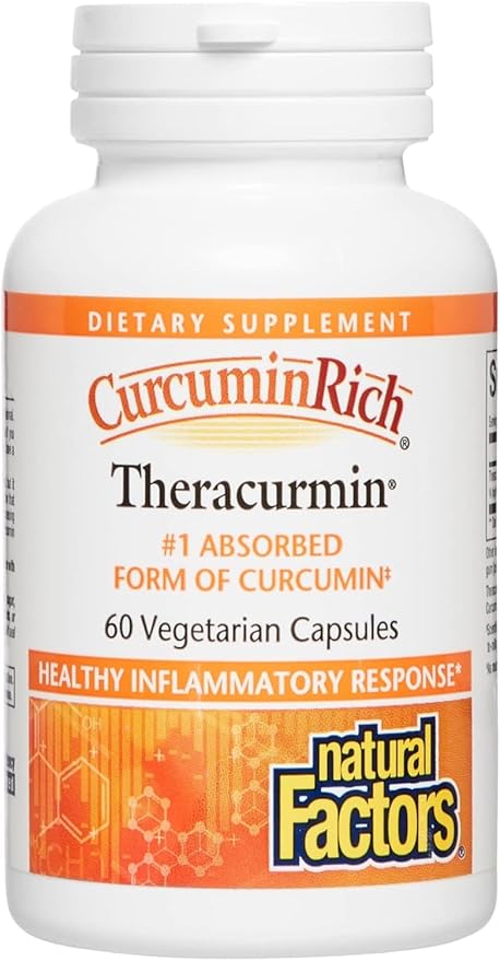 Natural Factors, CurcuminRich Theracurmin, 30 mg, Formulated for Superior Absorption, 60 Count
