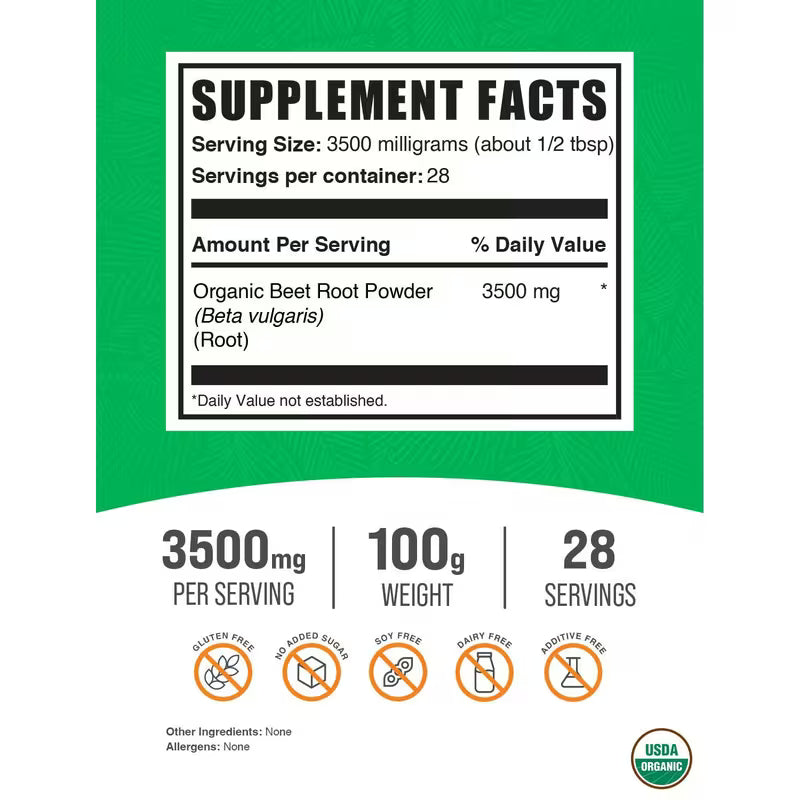 BulkSupplements Beet Root Powder | Heart & Circulation Support