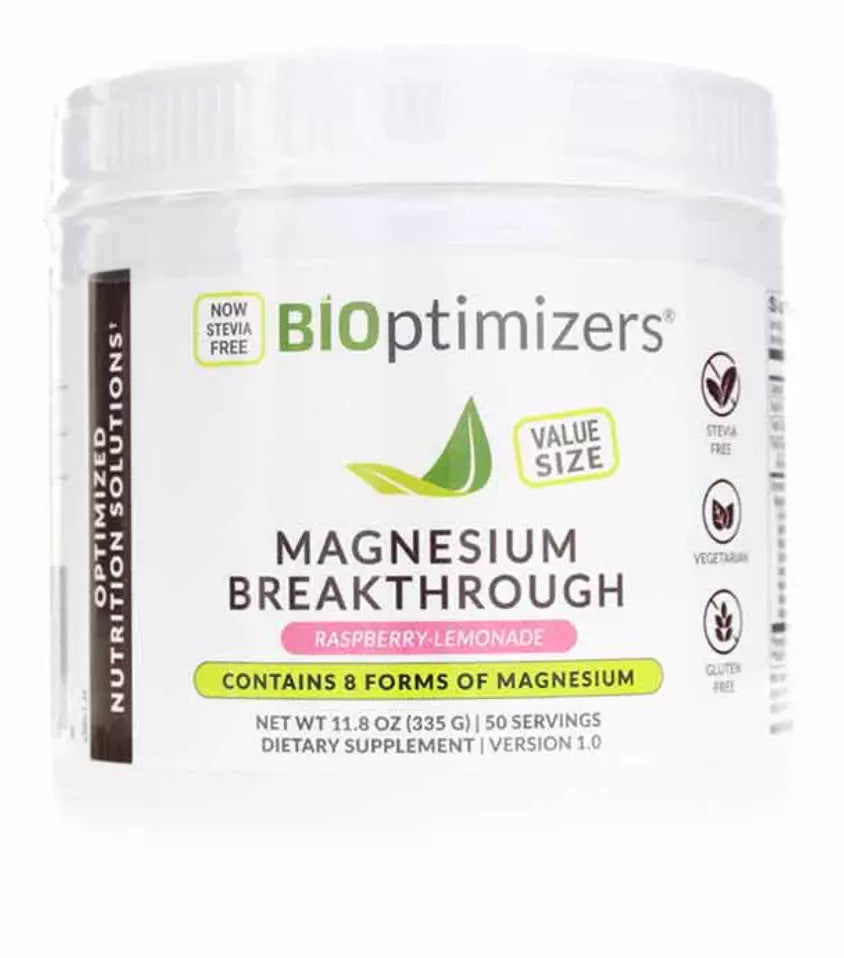 Bioptimizers Magnesium Breakthrough Raspberry Lemonade - 8 Forms of Mag 11.08oz