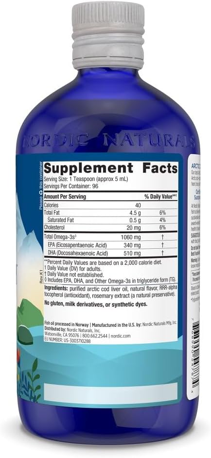 Blue supplement bottle with label showing 'Supplement Facts' on a white background