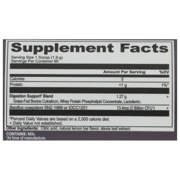 Ancient Nutrition Colostrum Powder Lemon Bar 4.02oz 2-PACK! (120 Servings Total) - Lemon Bar Immune & Gut Support Value Bundle Peaceful Pleasures Health and Wellness