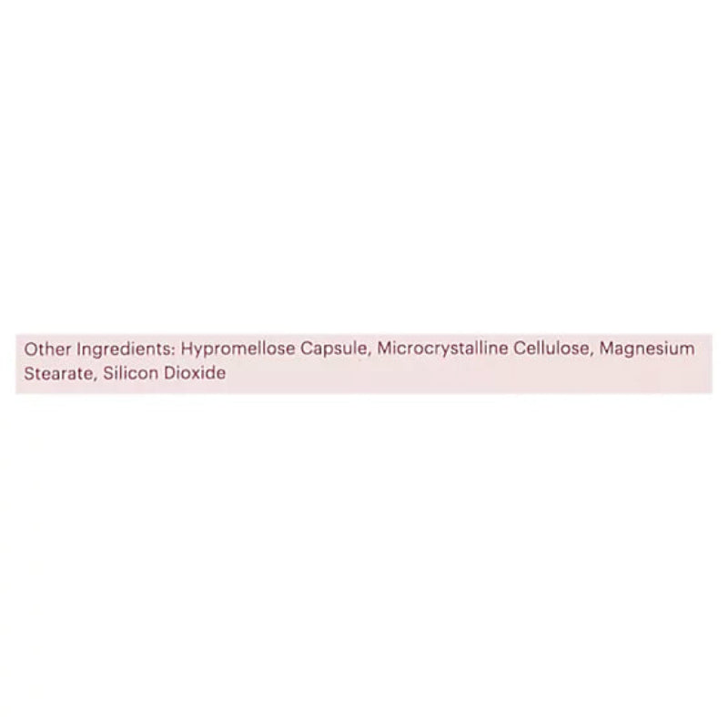 List of other ingredients on a white background