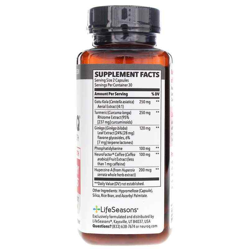 Life Seasons NeuroQ Brain Health Memory & Focus Extra Strength 60 Veg Capsules Dr. Dale Bredesen