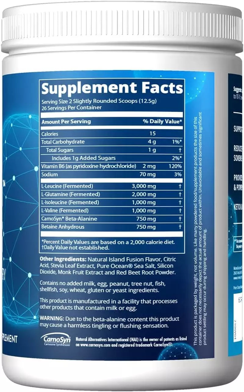 MRM Nutrition, Reload BCAA+G, Post-Workout Recovery, Island Fusion, 11.6 oz (330 g)