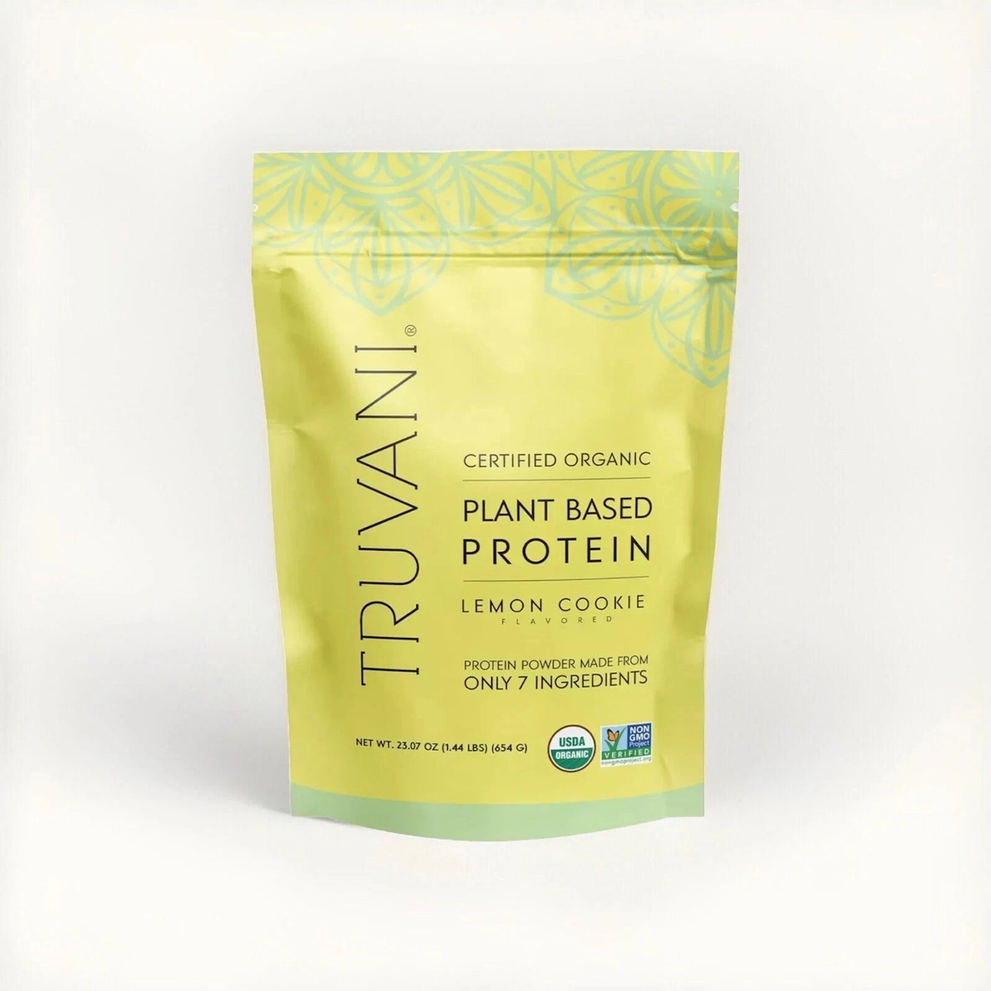 2 Pack! Lot of TWO Truvani Lemon Cookie Protein Powder 23.07oz 1.44lbs Ex 6/27
